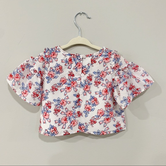 ❌SOLD❌ Janie and Jack Floral Ruffle Top - Picture 3 of 6
